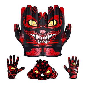 Hot Selling 7v7 Silicon <b>Gloves</b> Professional Grade American Football Receiver <b>Glove</b> Sticky Grip <b>Silicone</b> For Youth Adult Training - Product Image 1