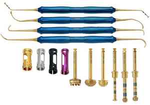 ชุดอุปกรณ์ยกกระดูกแบบตรง ชุดเครื่องมือฝังรากเทียมทางทันตกรรมแบบเว้า อุปกรณ์เตรียมกระดูกสำหรับการผ่าตัด - Product Image 2