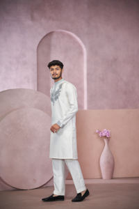 Minimal jacquard diseñador kurta - Product Image 2