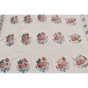 Traditional Beige Vintage Turkish <b>Rug</b> 5.6 X 7.2 ft Patchwork Design Wool Viscose for Entryway <b>Bedside</b> Rectangle Shape Latex - Product Image 5