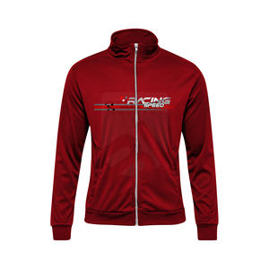 Personalizado 100% algodón de los hombres de cremallera completa Sudadera CON CAPUCHA DE Color sólido de cuello alto Streetwear Impreso Technics bordado OEM chaqueta con cremallera frontal - Product Image 1