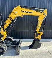 Excavatrice compacte sur chenilles Yanmar ViO50 de 5 tonnes d'occasion pour la construction et l'aménagement paysager