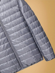 Veste d'hiver en duvet à bulles pour hommes de haute qualité très vendue cuir léger régulier avec décoration en fourrure chaleur extérieure - Product Image 5