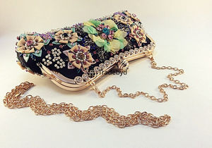 Fashion Embroidered Clutch Purse <b>Handbag</b> for Women Ethnic Designer Style by Tradebyd - Product Image 4