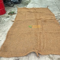 Voile d'ombrage tissée en fibre de coco Eco2go Vietnam, pare-soleil naturel décoratif pour serre et plage, résistante aux flammes