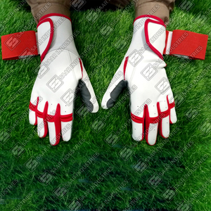 Prix de gros Gants de Frappeur en Cuir de Vache Véritable Cabretta Softball Gants d'Entraînement Personnalisés à Manchettes Longues pour le Baseball - Product Image 2
