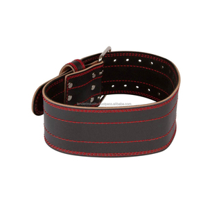 Genuine Cowhide Heavy Duty Breathable Weight Lifting Gym Belts with Custom <b>Back</b> <b>Support</b> Buckle for Men Training - Product Image 2