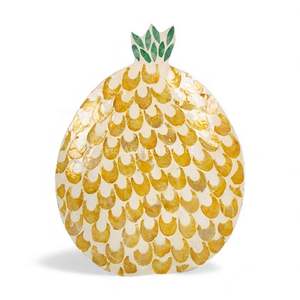 Assiette en nacre de style bohème faite à la main, pour la décoration de la table à manger et le service à domicile, en provenance du Vietnam - Product Image 2