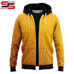 Vente en gros de vêtements pour hommes veste coupe-vent avec poches zippées imprimée par sublimation pour hommes sweat à capuche - Product Image 5