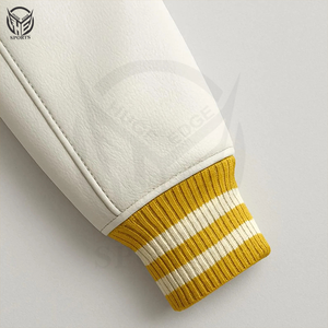 แจ็คเก็ตวาร์ซิตี้ผู้ชายสำหรับฤดูหนาว คอตั้ง ทำจากขนสัตว์ 100% ระบายอากาศได้ดี เป็นมิตรกับสิ่งแวดล้อม บุขนสัตว์ ปิดด้วยกระดุมเม็ดเดียว ปรับแต่งได้ - Product Image 4