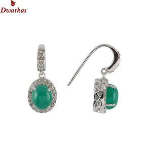 Pendiente de alta calidad al por mayor Plata de Ley 925 lapislázuli natural CZ pendiente de gota de piedras preciosas múltiples para mujer - Product Image 6