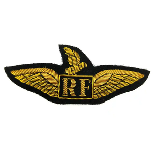 Brodé à la main Bullion Wire Badges Patchs de broderie-Tailles de couleurs personnalisées | Confortable pour les uniformes de cérémonie | Vente en gros - Product Image 4