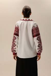 Blusa Boho para Mujer, Primavera/Verano/Invierno 2019, Estilo Húngaro, Bordado Manual Rumano, Popelina, Estilo Vintage Sencillo - Product Image 5