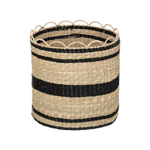 Factory Direct Selling Set of 2 Round Seagrass Storage <b>Basket</b> Multifunctional Organizing Houseware <b>Laundry</b> <b>Basket</b> for Home - Product Image 5