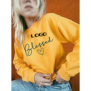 Sudaderas de lana informales para mujer, nuevo diseño personalizado, sudaderas transpirables de deportes elegantes, Otoño e Invierno - Product Image 5