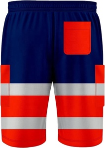 Resultado de seguridad de carga alta visibilidad pantalones cortos de trabajo amarillo o naranja hombres Hi Viz Vis alta visibilidad pantalones cortos de lana de carga de trabajo de utilidad - Product Image 2