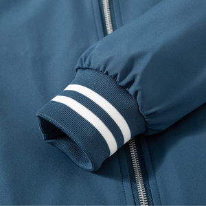 Venta al por mayor diseñado de moda de color sólido ligero cómodo activo completo cremallera chaqueta de ajuste regular de nylon Spandex chaqueta para los hombres - Product Image 5