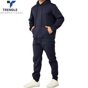 Men's Tracksuits 2 Piece Solid Casual Long Sleeve Sweatsuits Breathable Athletic <b>Hoodie</b> Sweatpants Set Jogging <b>Running</b> Gym - Product Image 2