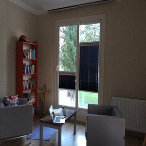 Double tissu, plissé haut et bas, double teinte, personnalisable pour hôtel, bureau, maison, 14 mm fin avec vis - Product Image 3