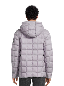 Chaqueta de burbuja de calle alta elegante para hombre para cuello alto de invierno con cierre de cremallera - Product Image 2