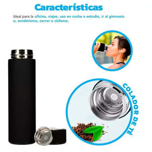 Design classico 500ml in acciaio inox borraccia Thermos per tè al caffè o acqua calda con coperchio - Product Image 6