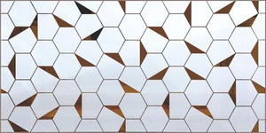 300X600mm Glazed Decorative Ceramic Wall Mirror Kitchen Golden Silver Third Fired Glazed Wall Tiles <b>Glass</b> Designer Tiles - Product Image 2