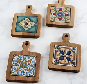 Planche à découper en bois massif robuste, planche à découper de cuisine pour la viande, le poisson, les légumes, finition lisse, écologique, passe au lave-vaisselle - Product Image 5