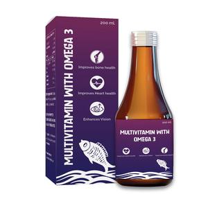 Multivitamine avec Oméga 3 Sirop (200 ml) avec emballage personnalisé - Product Image 1