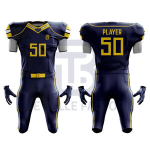 Conjunto de Uniforme de Fútbol Americano Personalizado para Adultos, de Alta Calidad, Transpirable, Bordado, con Impresión por Transferencia de Calor 100% - Product Image 4