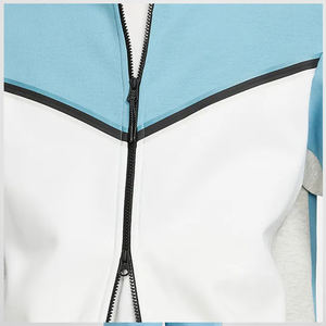 OEM Hombres de alta calidad Deportes Cremallera Jogging Pantalones con capucha de gran tamaño de dos piezas 100% Algodón Ropa Deportiva Chándal - Product Image 3