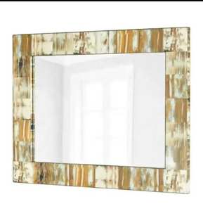 Buffalo Cow Horn Inlay <b>Mirror</b> Frame Decor Natural Horn Made <b>Mirror</b> Frame <b>Wall</b> Horn Made Frame Customize All Size Hand Made - Product Image 4