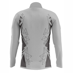 T-shirt à manches longues réversible à col zippé pour sublimation, impression personnalisée, vêtement de sport écologique, léger, respirant, grandes tailles - Product Image 6