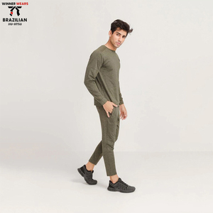 ชุดออกกำลังกายผู้ชาย,ชุดออกกำลังกายผ้าฟลีซน้ำหนักเบาดีไซน์ใหม่พิมพ์โลโก้ตามสั่ง - Product Image 3