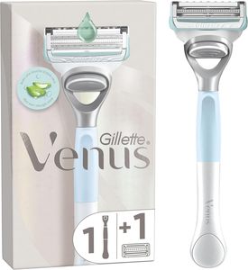 Gillette-Maquinilla de afeitar Venus para vello púbico para mujer, maquinilla de afeitar, recambios de 1 hoja de afeitar, maquinilla de afeitar Venus para vello púbico y piel, maquinilla de afeitar para mujer - Product Image 1