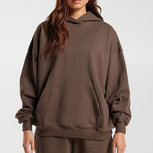 Pull à capuche surdimensionné de la meilleure qualité, sweat à capuche d'hiver à manches longues en coton avec logo personnalisé, service OEM, sweats à capuche lavables pour femmes - Product Image 1