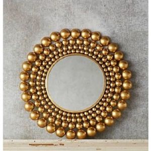 Espejo de pared de metal de diseño moderno de lujo para decoración de paredes de baño y salón a precio de exportación desde India - Product Image 3