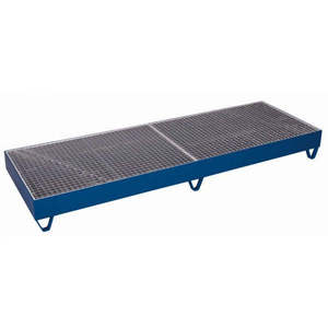 Plateau de rangement Variofit avec grille pour 4 fûts de 200 litres, dimensions extérieures 2,4 pouces, en acier - Product Image 1