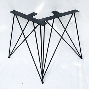 Pieds de meubles industriels en acier style épingle à cheveux CHB68045, 71 cm de hauteur, thermolaqués pour tables de cuisine et d'hôtel modernes, en fer - Product Image 1