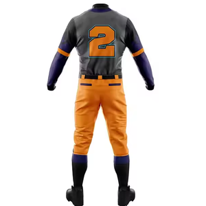 ชุดเบสบอลแบบระบายอากาศได้ชุดเครื่องแบบเครื่องแบบเบสบอลแบบเต็มชุดมีบริการ OEM - Product Image 2