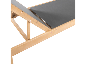 Chaises longues pliantes en bois massif modernes pour l'extérieur avec mini table, utilisation au bord de la piscine, hôtel, villa, fabriqué en Indonésie - Product Image 3