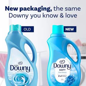 Downy Fabric Softener Liquid, Clean Breeze <b>Scent</b>, 44 fl oz, 60 Loads - Product Image 3