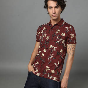 Tissu jersey bon marché en coton personnalisé pour polos pour hommes avec motif de lettres unique - Product Image 3