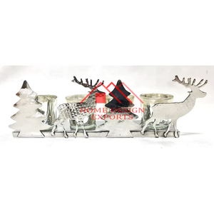 Bougeoir de luxe pour chauffe-plat Bougeoir pour la maison hôtels et restaurants Centres de table Décorations Bougeoirs en aluminium - Product Image 3