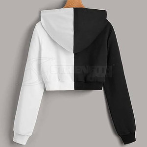 Sudaderas con Capucha Cortas de Invierno de Alta Calidad para Mujer, Ropa Casual con Logotipo Frontal Personalizable, Algodón/Poliéster - Product Image 4