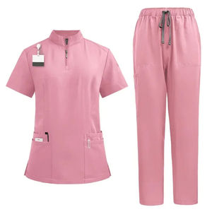 Uniforme de enfermería para médico para mujer, uniforme de enfermería con logotipo personalizado de farmacia, uniformes de enfermeras de Hospital, pantalones múltiples con conjunto de bolsillos - Product Image 3