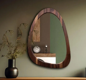 Private Labelling Smooth Finish <b>Wooden</b> Wall <b>Mirror</b> Frame For Modern Wall Decoration Offering Clean And Polished Appearance - Product Image 5