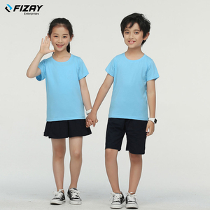 เสื้อยืดคอกลมผ้าคอตตอนสำหรับเด็กคุณภาพพรีเมี่ยมผ้าออกแบบโลโก้ได้ตามที่ต้องการ - Product Image 5