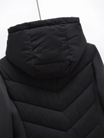 Veste matelassée en coton tissé vintage à manches longues pour femme, mode hiver 2024, imperméable, respirante, style décontracté
