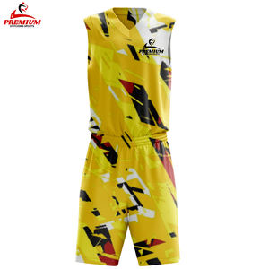 Ensemble d'uniformes de basket-ball en gros, impression par sublimation, maillot de basket-ball vierge personnalisé - Product Image 6