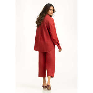 Conjunto Casual de 2 Piezas de Shorts Teñidos de Yute IPST-55107, Largo por Encima de la Rodilla, Conjunto Coordinado a Juego en Tallas XS y XXS - Product Image 3